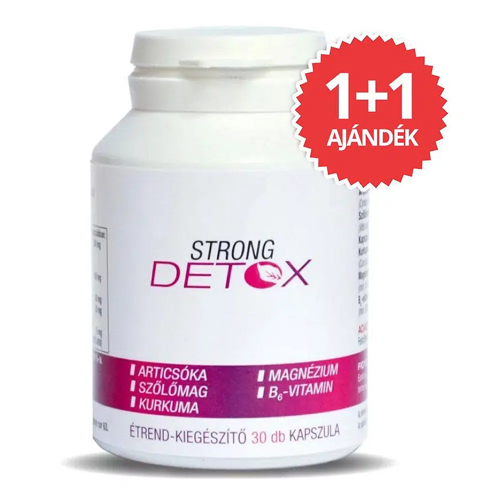 Strong Detox kapszula 50% TOP AKCIÓ - 30+30db 1 Strong Detox kapszula 50% TOP AKCIÓ - 30+30db