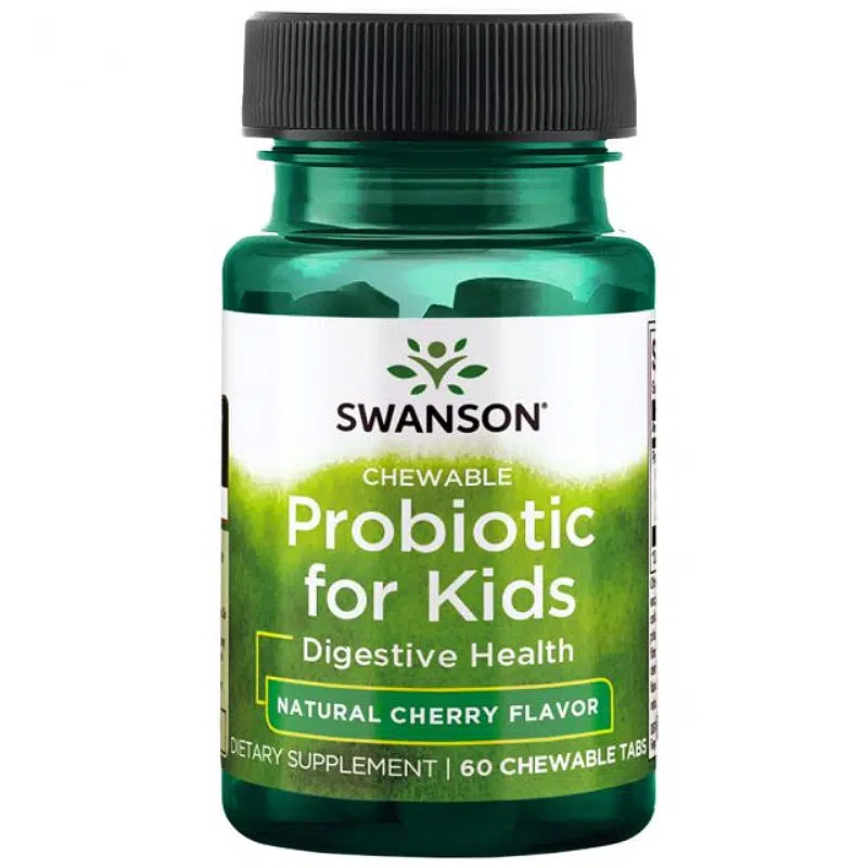 Swanson Probiotic for Kids - cseresznyés rágótabletta gyerekeknek - 60db 1 Swanson Probiotic for Kids - cseresznyés rágótabletta gyerekeknek - 60db