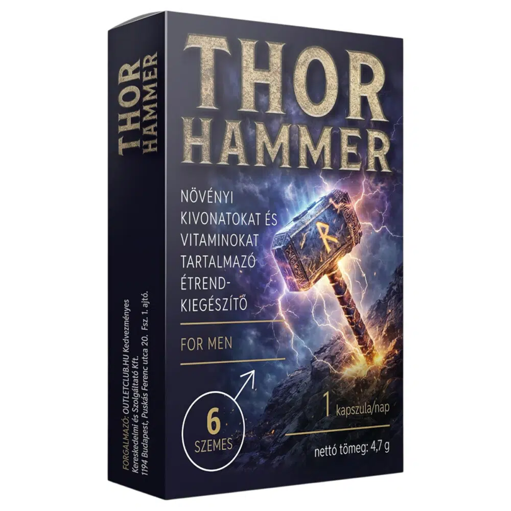 Thor Hammer teljesitményfokozó kapszula - 6db 1 Thor Hammer teljesitményfokozó kapszula - 6db