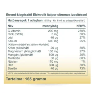 Vitaking Elektrolit citrom ízű italpor - 165g - Image 2