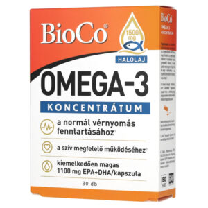 BioCo Omega-3 koncentrátum lágyzselain kapszula - 30db