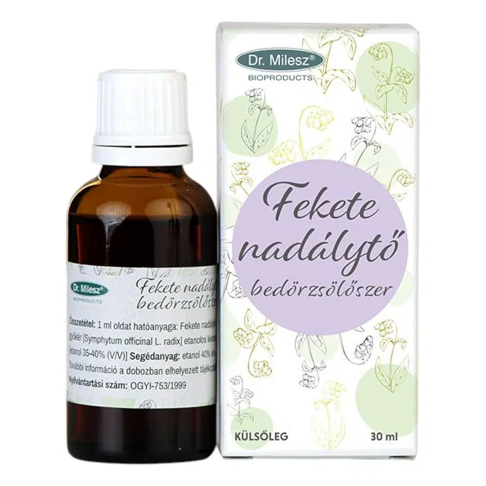 Dr. Milesz Fekete nadálytő bedörzsölő - 30ml 1 Dr.Milesz Feketenadálytő bedörzsölő 30ml