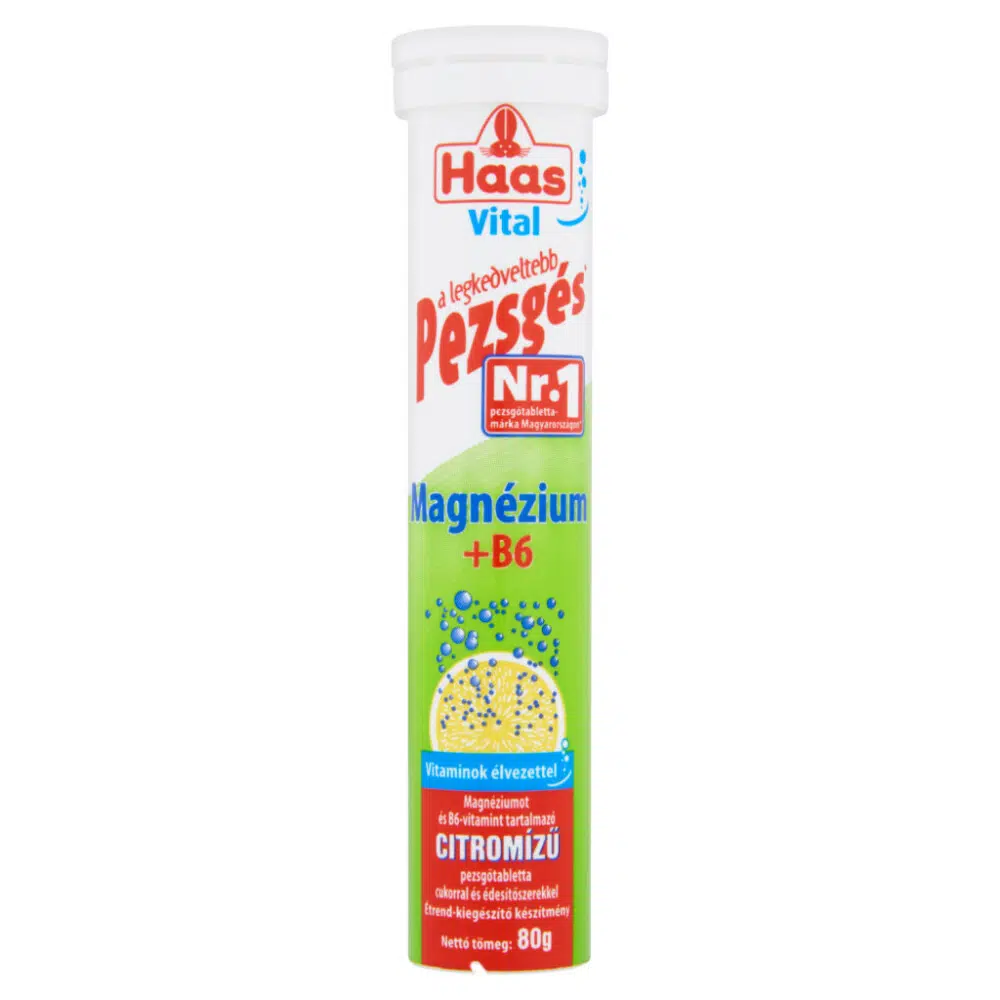 Haas magnézium pezsgőtabletta - 20db 1 Haas pezsgőtabletta magnézium 20db