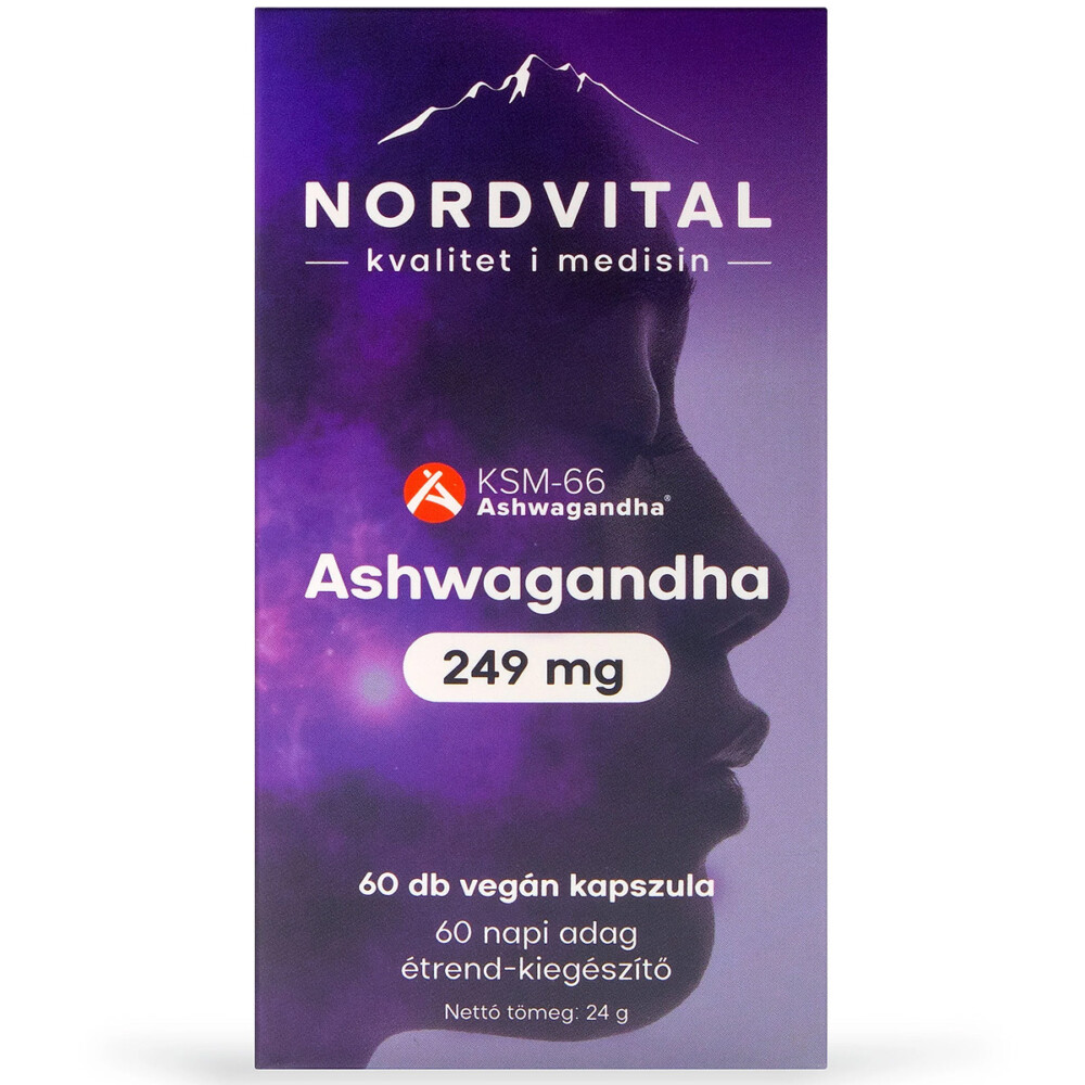 Nordvital Ashwagandha 249mg kapszula - 60db 1 Nordvital Ashwagandha 249mg kapszula - 60db