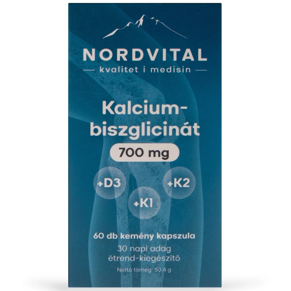 Nordvital Kalcium-biszglicinát - 60db 1 Nordvital Kalcium-biszglicinát - 60db
