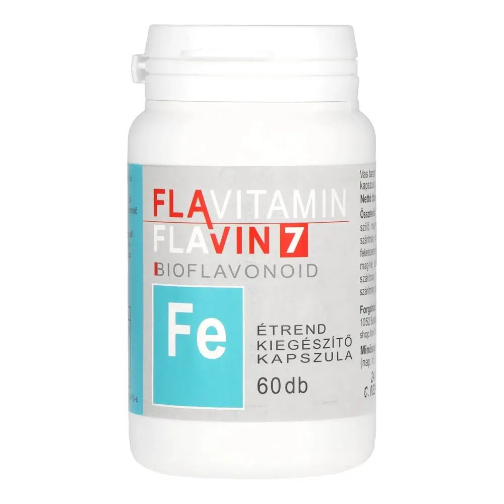 Flavin7 Flavitamin Vas kapszula - 60 db 1 Vita Crystal Flavitamin Vas (60 db)