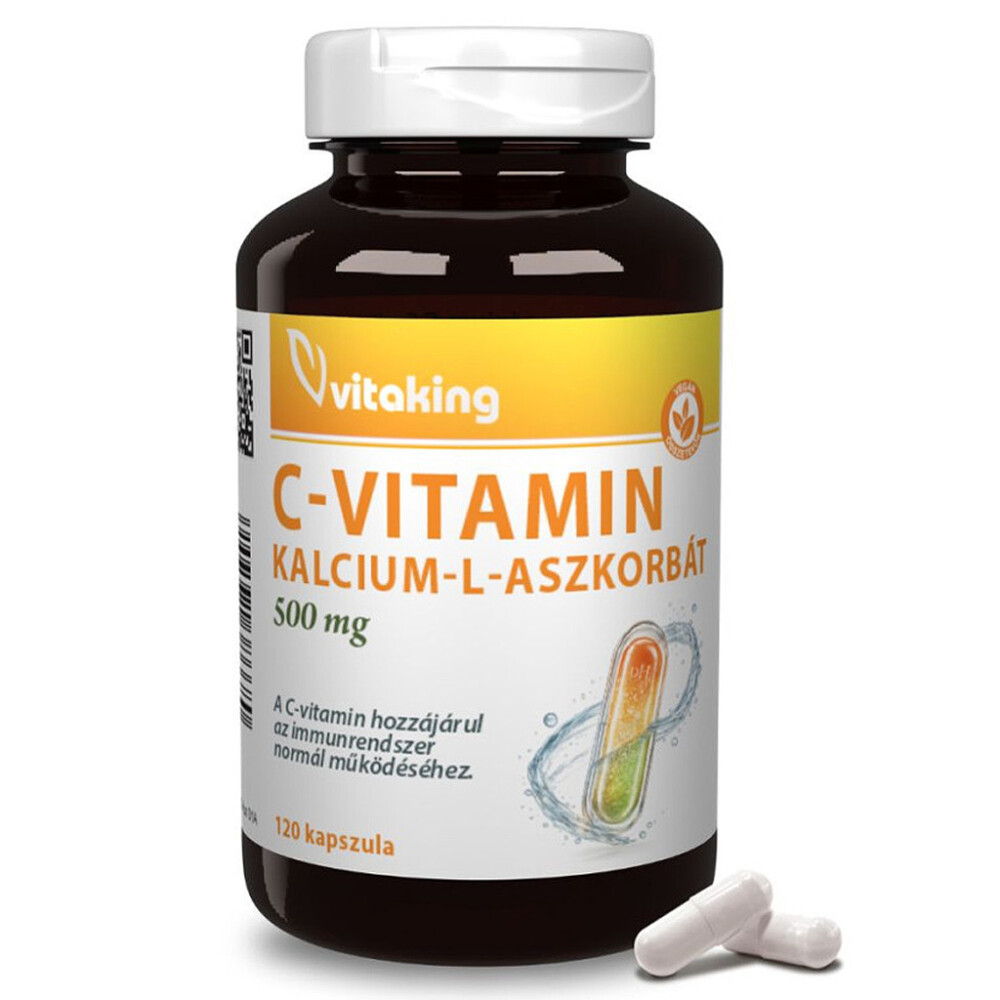 Vitaking C-vitamin Kalcium L-Aszkorbát kapszula - 120db 1 Vitaking C-vitamin Kalcium L-Aszkorbát kapszula - 120db