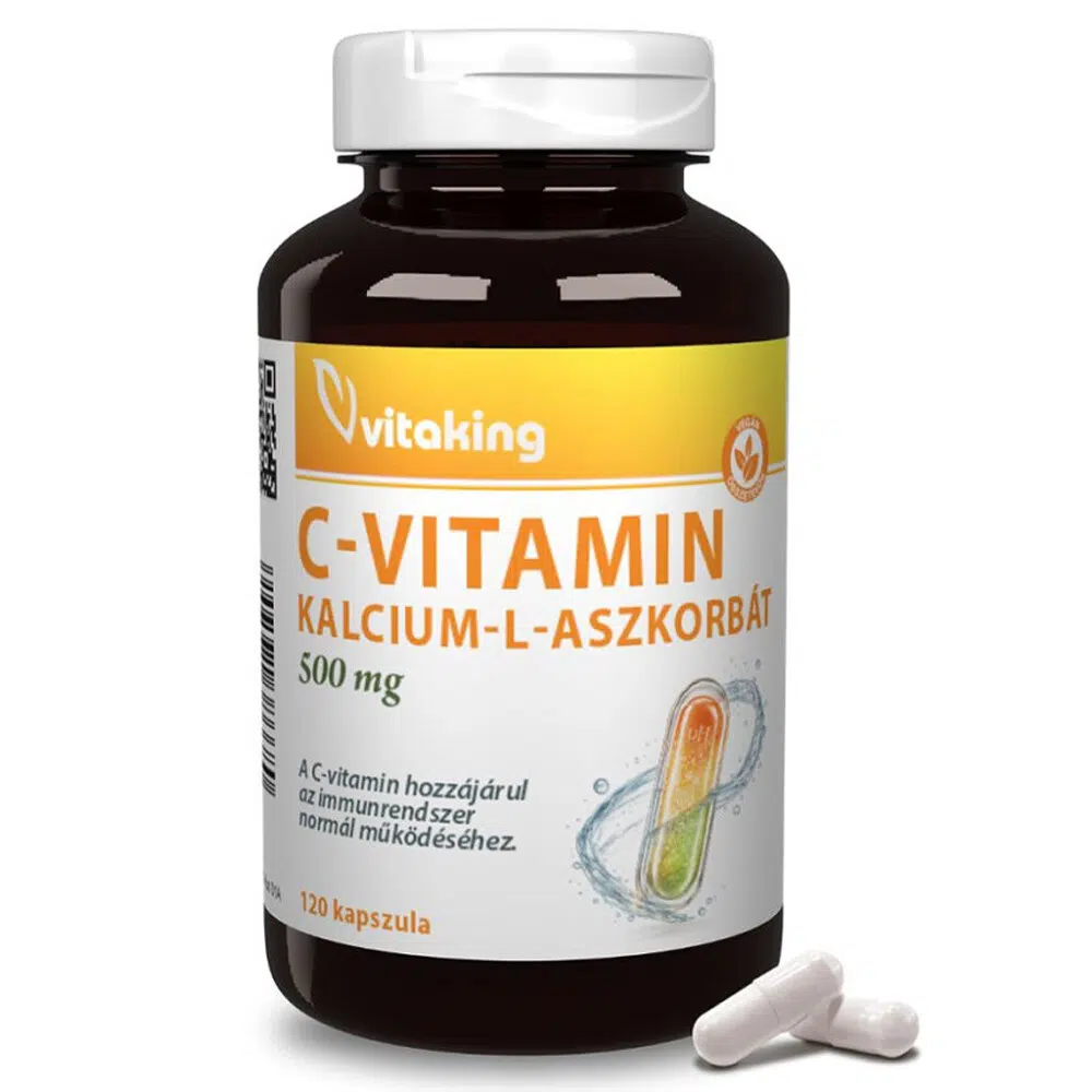 Vitaking C-vitamin Kalcium L-Aszkorbát kapszula - 120db 1 Vitaking C-vitamin Kalcium L-Aszkorbát kapszula - 120db