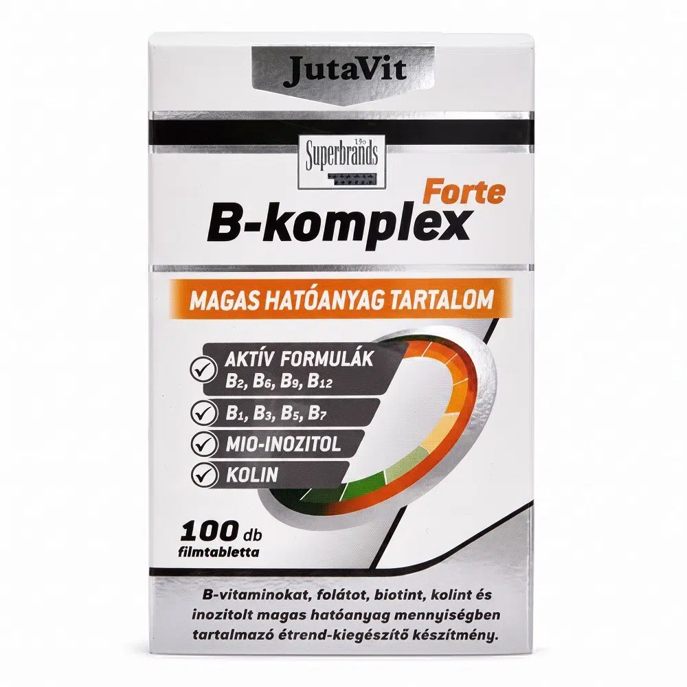 JutaVit B-komplex Forte filmtabletta - 100db 1 JutaVit B-komplex Forte filmtabletta - 100db