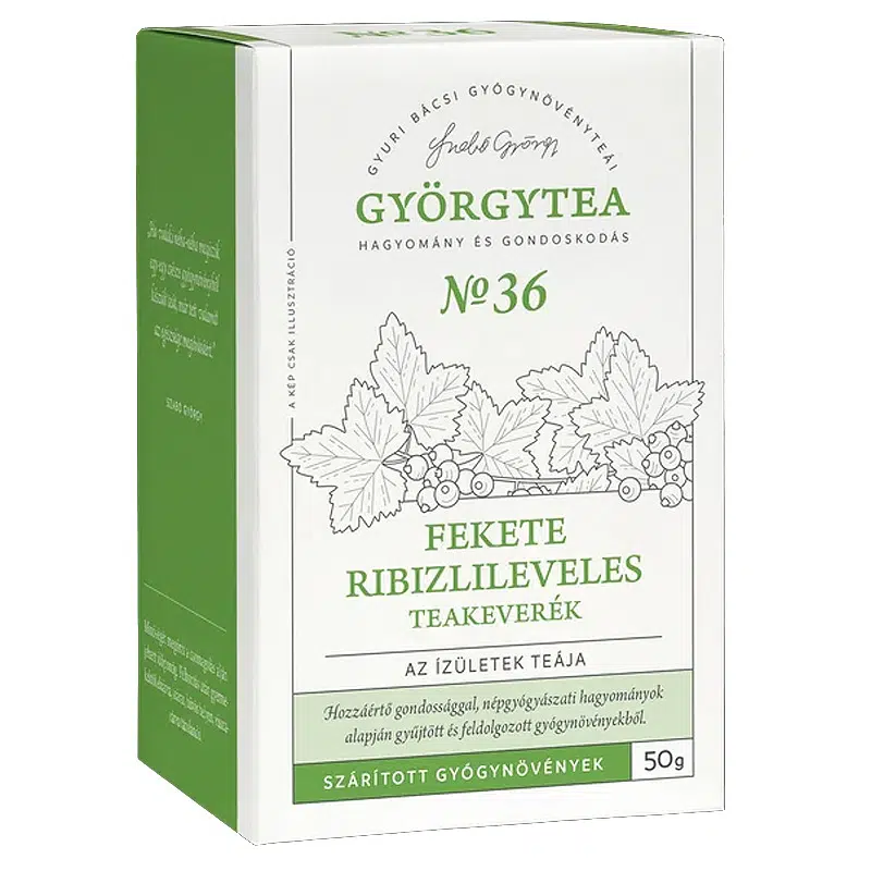 Györgytea Fekete ribizlileveles teakeverék - 50g 1 Györgytea Fekete ribizlileveles teakeverék - 50g