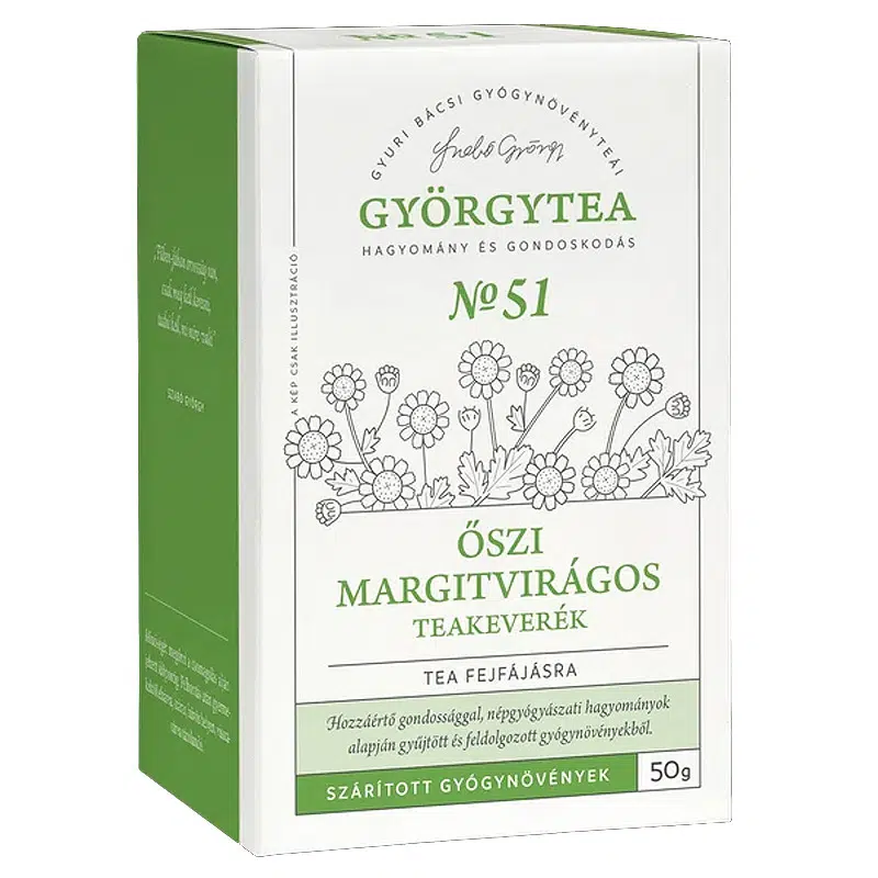 Györgytea Őszi margitvirágos teakeverék - 50g 1 Györgytea Őszi margitvirágos teakeverék - 50g