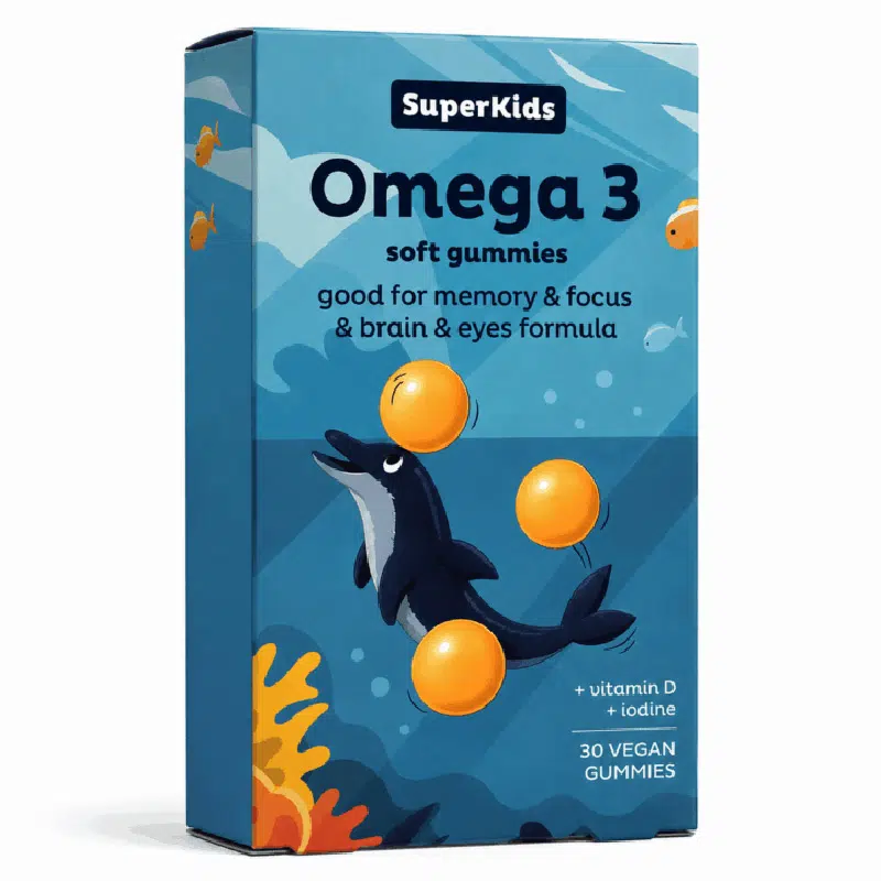 SuperGreens SuperKids – Vegán Omega 3 gumivitamin gyerekeknek - 30db 1 SuperGreens SuperKids – Vegán Omega 3 gumivitamin gyerekeknek - 30db