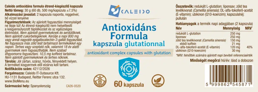 Caleido Antioxidáns Formula kapszula - 60db 2 Caleido Antioxidáns Formula kapszula - 60db - Image 2